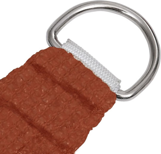 Vidaxl Shade Cloth Square Terracotta 2.5x2.5 M Hdpe 160 Gr./m² Brown