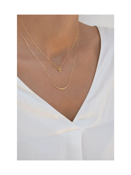 Kritsimis Bubbles Necklace from Gold 14K