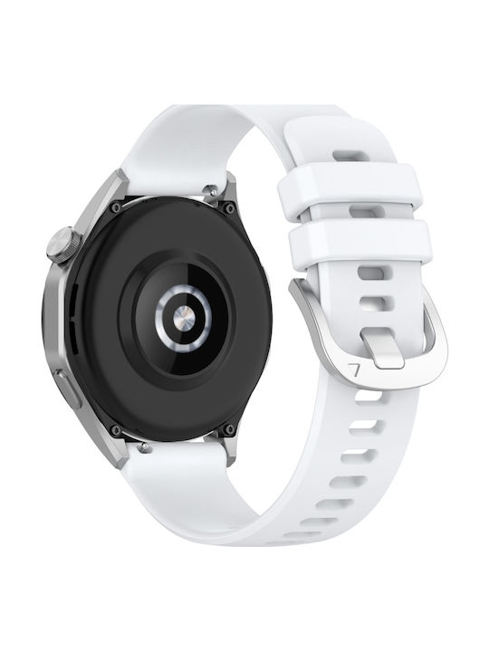 Καουτσούκ Λουράκι Λευκό 41mm