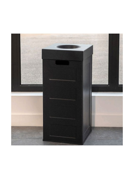 Viomes Capacity Waste Bin Waste Plastic Black 70lt 1pcs