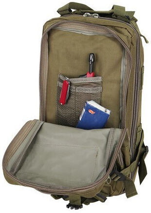 Soul Lures Rucsac Militar Rucsacuri din Poliester Verde 26lt