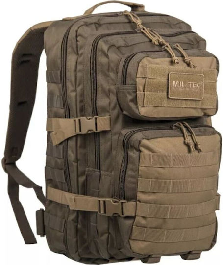 Mil-Tec Military Backpack Backpack made of Polyester Green/Coyote 36lt