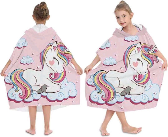 Tatu Moyo Poncho de plajă pentru copii Unicorn Roz