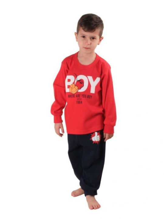 Nina Club Kids Pyjamas Cotton RED NC146BY