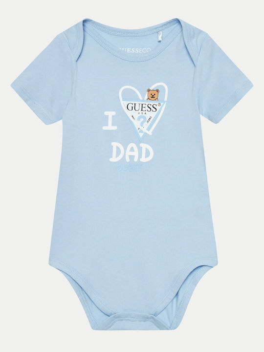 Guess Baby Bodysuit Set with Shorts Blue