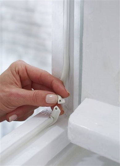 Tesa Tesamoll Self-Adhesive Tape Draft Stopper Window in White Color