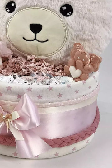 Dama Koupa Χειροποίητο Diaper Cake για Κορίτσι