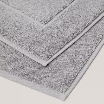 100% Cotton Hotel Bathroom Mat Gray 50x70cm