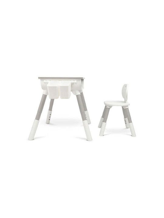 Toyz Kids Table Set with Chairs for Painting Made of Gray Plastic Toyz