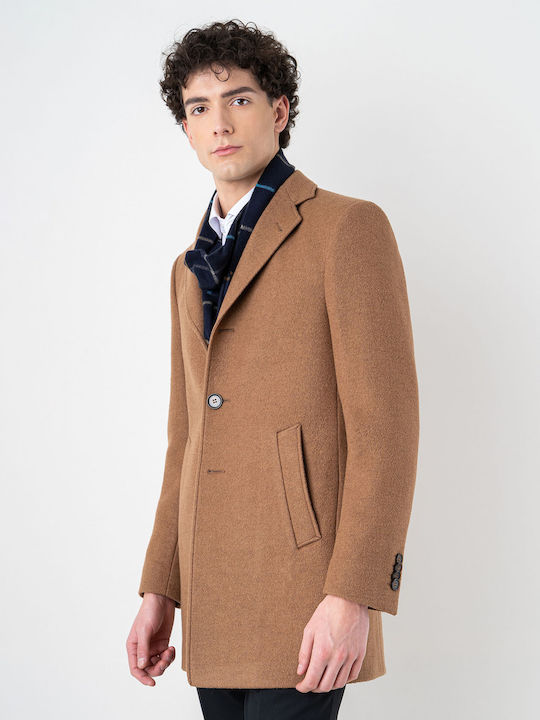 Fragosto Men's Coat Cognac