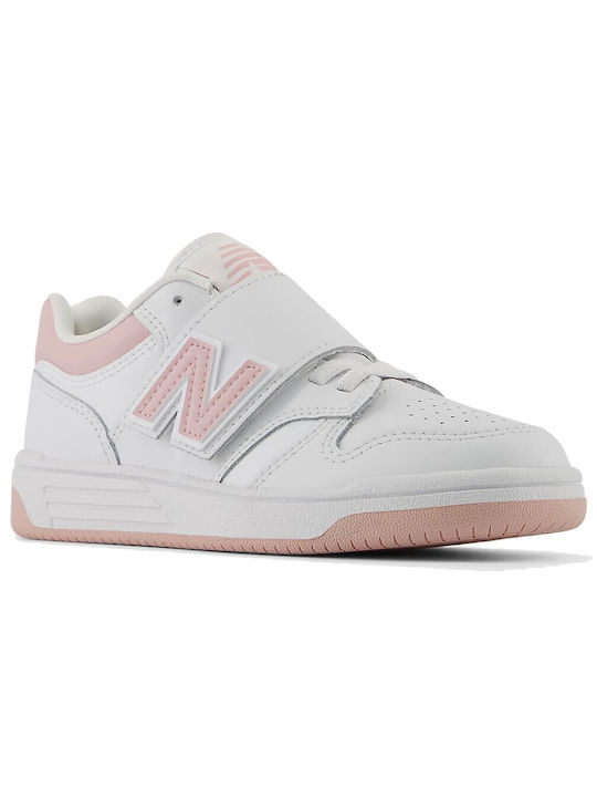 New Balance Kids Sneakers with Scratch White