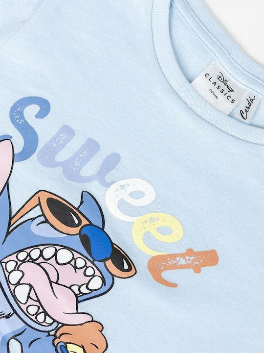 Kids Top Light Blue Disney Stitch