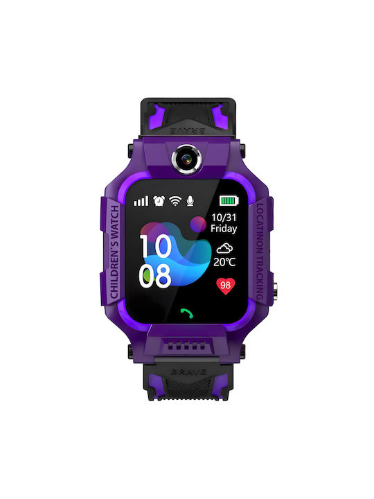Ceasuri Pentru Copii Smartwatch Cu GPS Și Cameră Violet