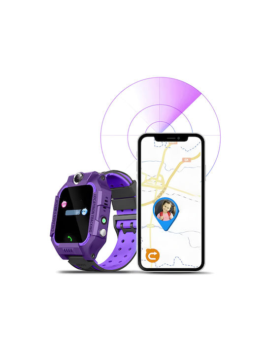 Ceasuri Pentru Copii Smartwatch Cu GPS Și Cameră Violet