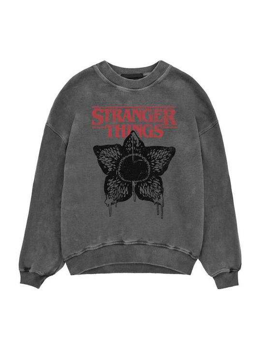 Heroes INC Sweatshirt Stranger Things Gray