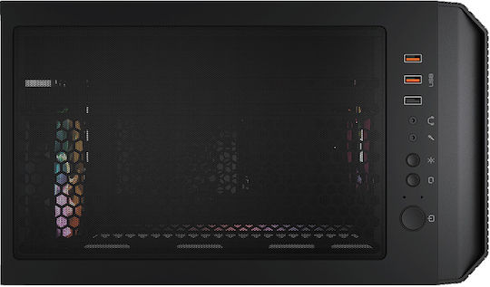 Cougar MX430 Mesh RGB Геймърско бюро Midi Tower Компютърна кутия със страничен прозорец Черен