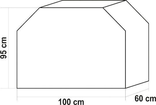Lund Grillabdeckung Schwarz aus Oxford 100cmx95cmx60cm