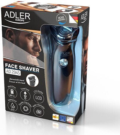 Adler AD 2945 Περιστρεφόμενη Ξυριστική Μηχανή Προσώπου Επαναφορτιζόμενη