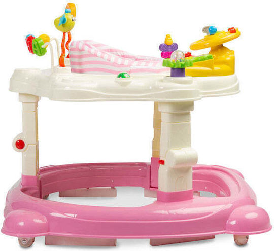 Caretero Baby Walker for 6+ Months Pink
