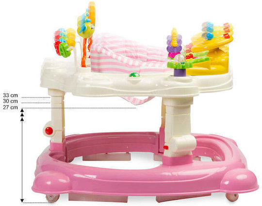 Caretero Baby Walker for 6+ Months Pink