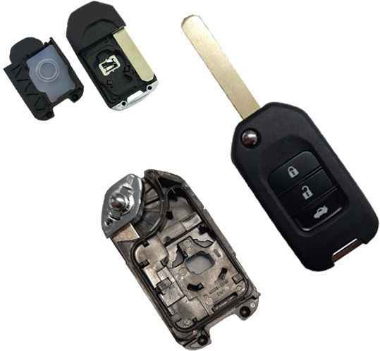 Honda Foldable Car Key Shell with Blade with 3 Buttons for Honda