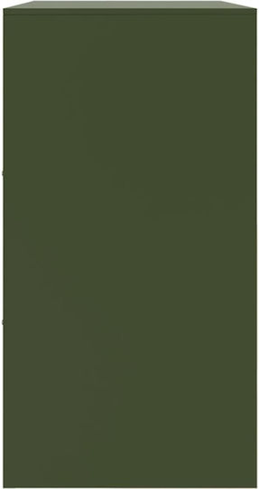 Sideboard made of Metal Green olive oil 99x39x73cm