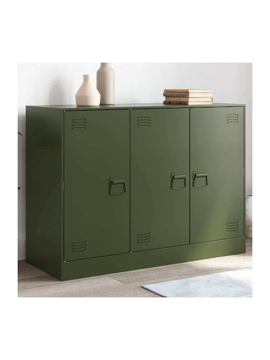 Μπουφές από Μέταλλο Πράσινο Λαδί 99x39x73cm