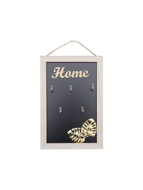 Uncle George Wall Key Holder Wooden Hanger 4 positions 20x1x30cm