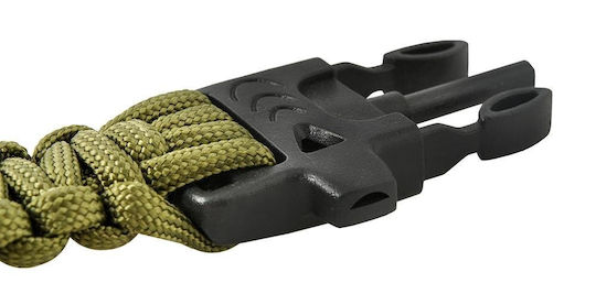 Survival Kit Bracelet with Compass Green