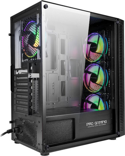 ProGaming Pro Gaming Gladius Mini tower Carcasă Calculator cu Iluminare ARGB Negru