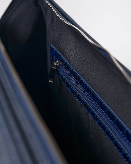 Toya Sack Voyage Blue made of Leather L50xW28xH33cm