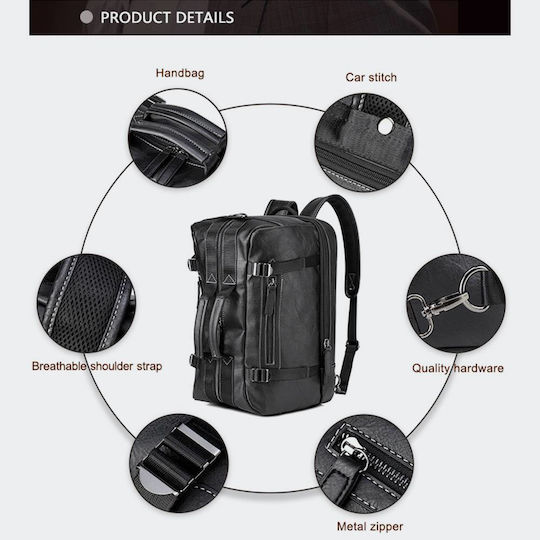 Reidel Sack Voyage Back 32.4lt Black made of Artificial Leather L45xW24xH30cm