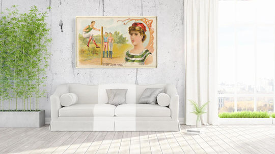 High Jumping From Games Painting on Canvas 65x40cm