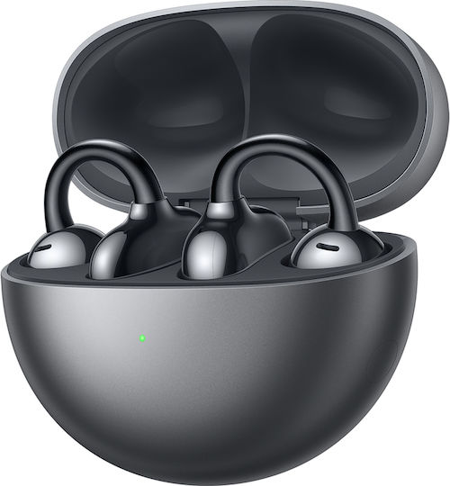 Huawei FreeClip Earbud Bluetooth хендсфри Слушалки с Устойчивост на Пот и Кутийка за Зареждане Черен