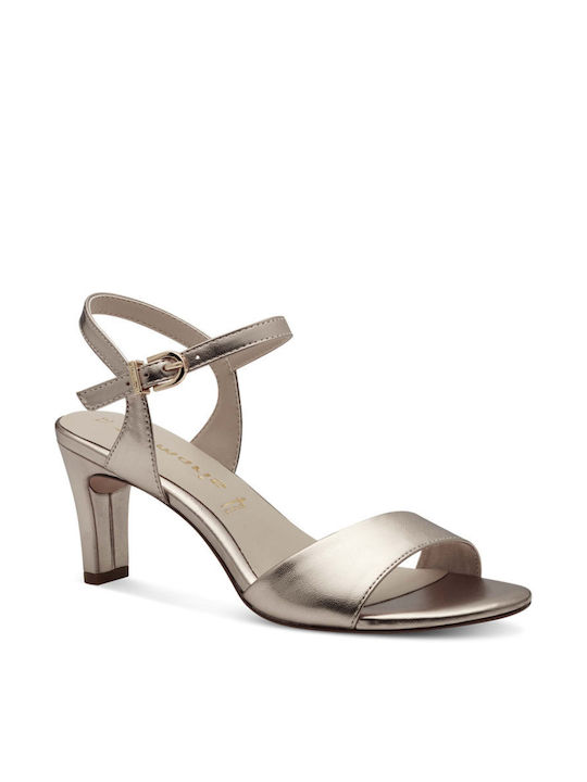 Tamaris Damen Sandalen in Gold Farbe