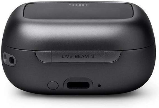 JBL Live Beam 3 In-Ear Bluetooth-Freisprecheinrichtung Kopfhörer mit Schweißresistenz und Ladeetui Schwarz