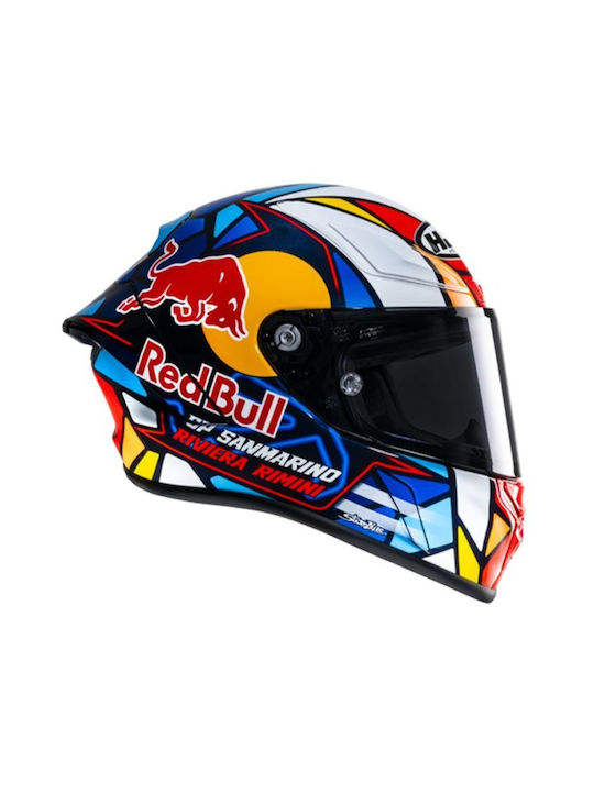 HJC R-PHA 1 Red Bull Misano GP MC21 Cască de motocicletă Față întreagă ECE 22.06 cu Pinlock