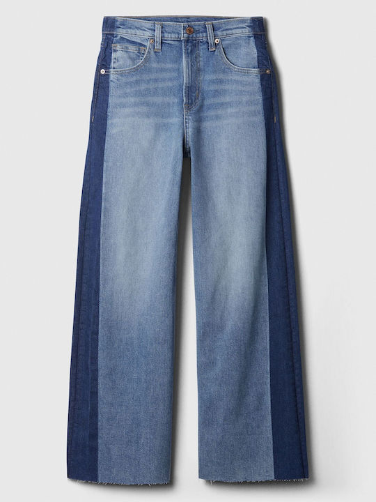 GAP Damen Denim Palazzo-Hose Blue