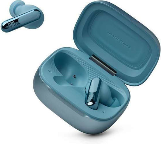 JBL Live Beam 3 In-ear Bluetooth Handsfree Căști cu Rezistență la Transpirație și Carcasă de Încărcare Albastru