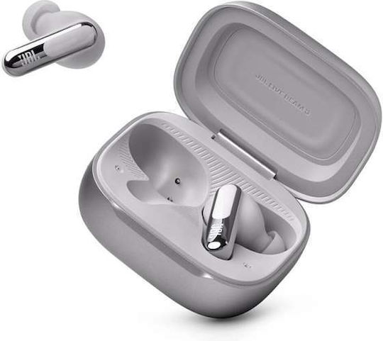 JBL Live Beam 3 In-ear Bluetooth Handsfree Earphones with Sweat Resistance and Charging Case Silver