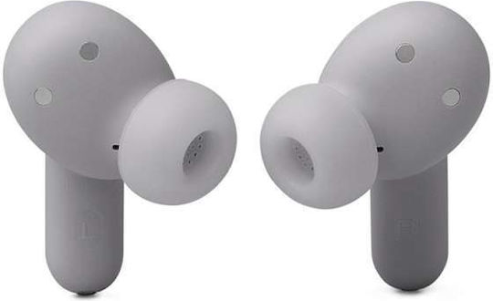 JBL Live Beam 3 In-Ear Bluetooth-Freisprecheinrichtung Kopfhörer mit Schweißresistenz und Ladeetui Silber