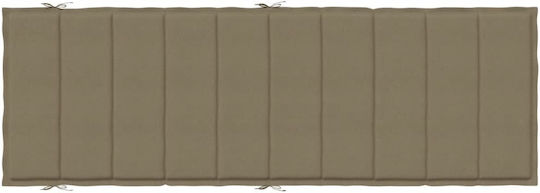 vidaXL Pernă Pentru Pat De Soare Cu Spătar Bej-Gri 58x186cm