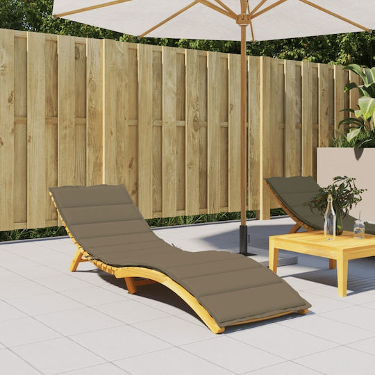 vidaXL Sunbed Cushion Beige-Grey 50x200cm