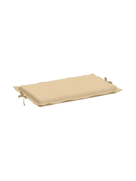 vidaXL Sunbed Cushion with Backrest Beige 58x186cm