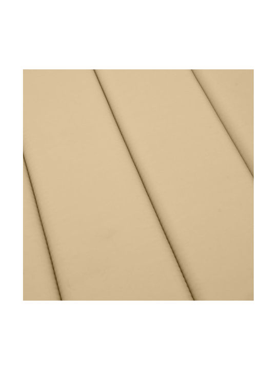 vidaXL Sunbed Cushion with Backrest Beige 58x186cm