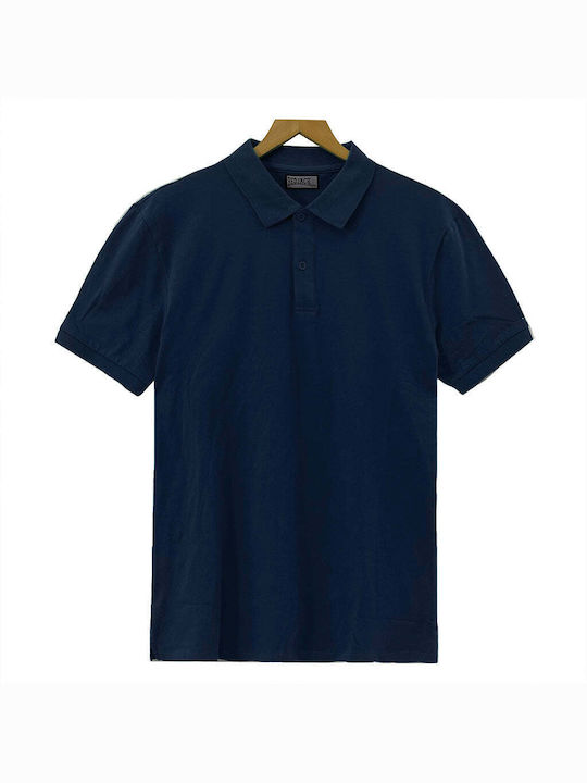 Ustyle Bluza Bărbătească cu Mânecă Scurtă Polo BLUE