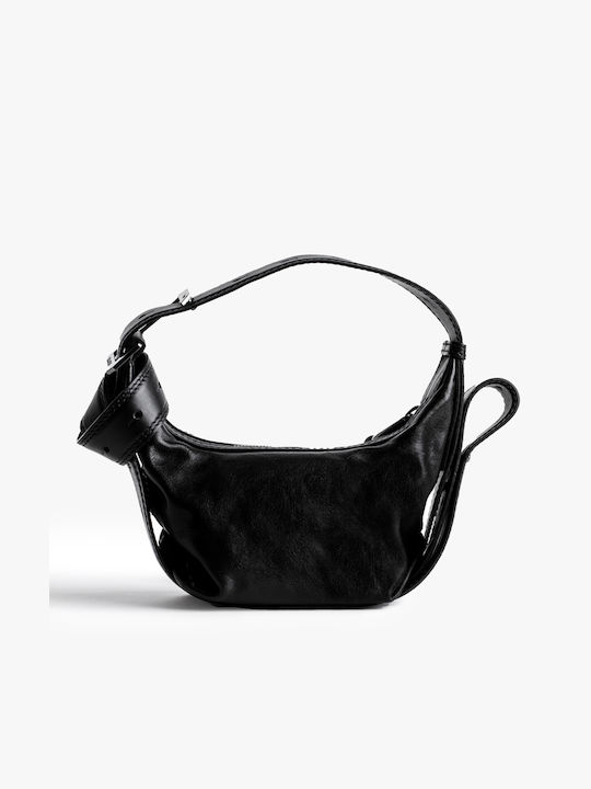 Zadig & Voltaire Leder Damen Tasche Schulter Schwarz