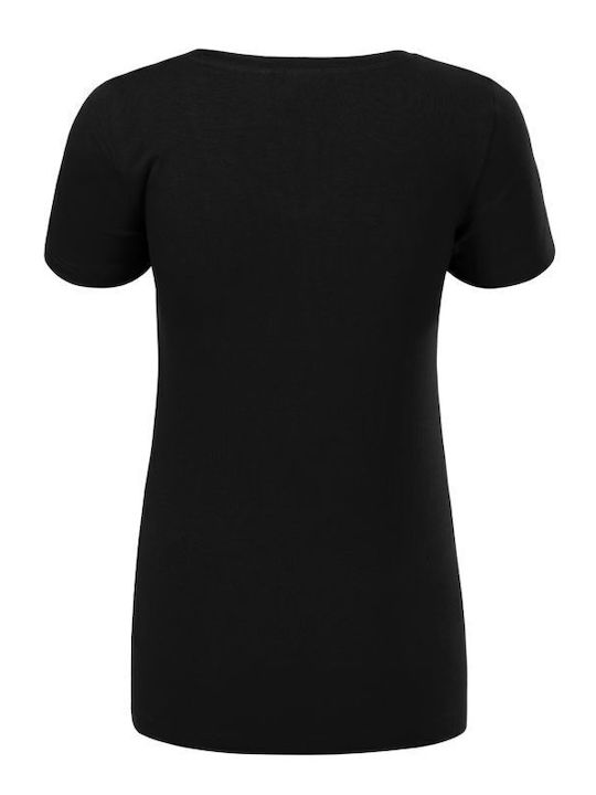 Malfini Γυναικείο Διαφημιστικό T-shirt Κοντομάνικο Black