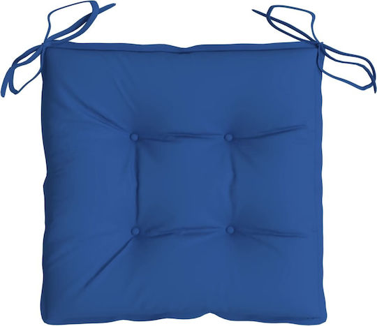 vidaXL Wasserdichtes Sitzbank-Kissen Palette Blau 2 Stück 50x50cm