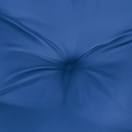 vidaXL Wasserdichtes Sitzbank-Kissen Palette Blau 2 Stück 50x50cm